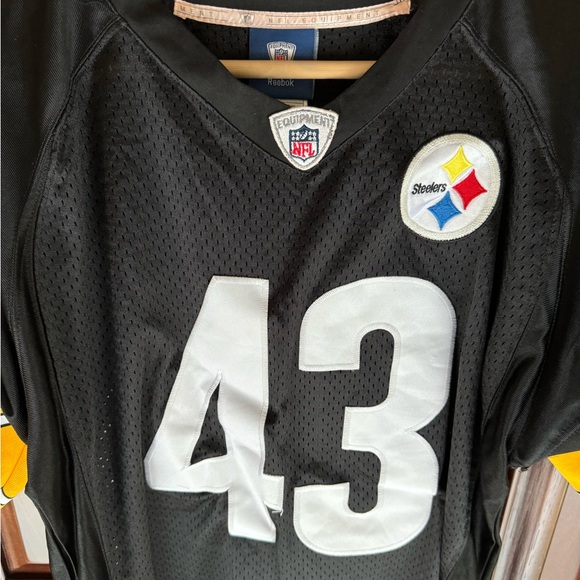 Reebok Pittsburgh Steelers Troy Polamalu On Field Authentic Jersey Large - Picture 4 of 7